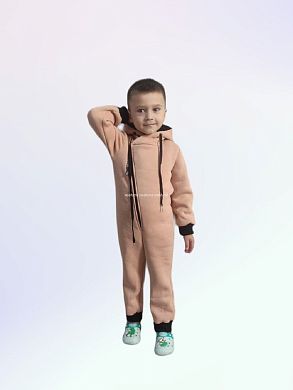 "МоёДитё" комбинезон футер с начёсом бежевый КБ154 "Магнолия" в Тамбове